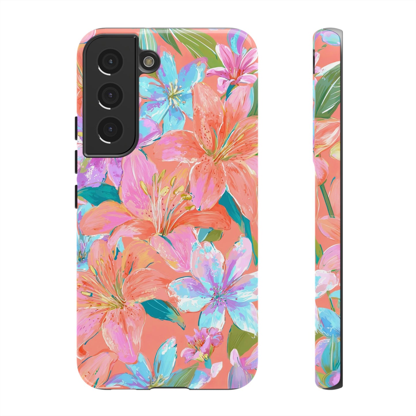 Coral Floral Burst