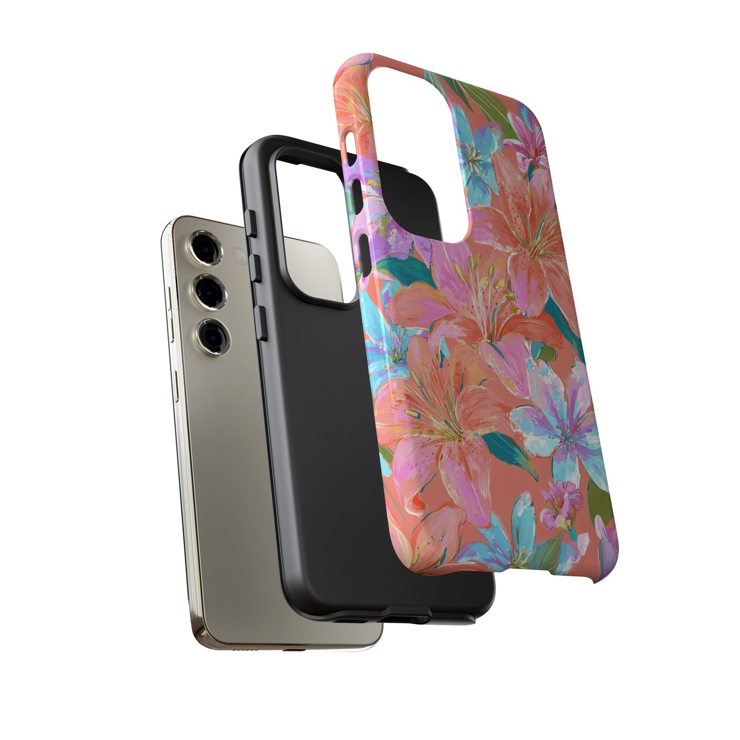 Coral Floral Burst