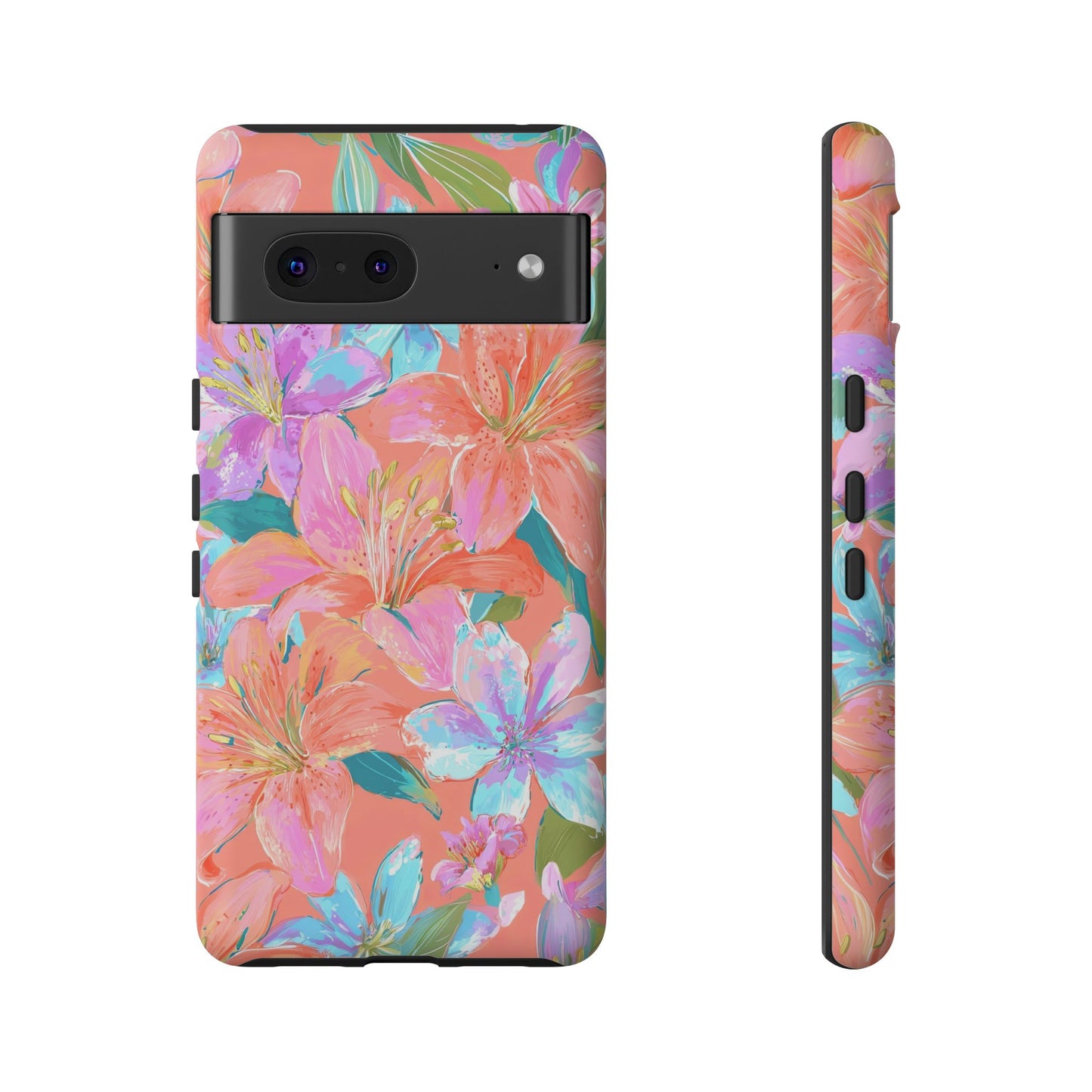 Coral Floral Burst