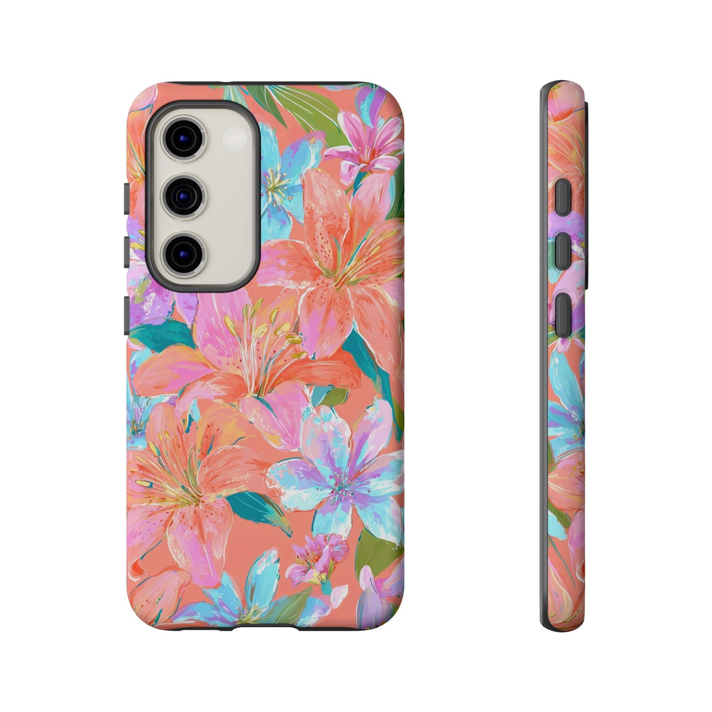 Coral Floral Burst