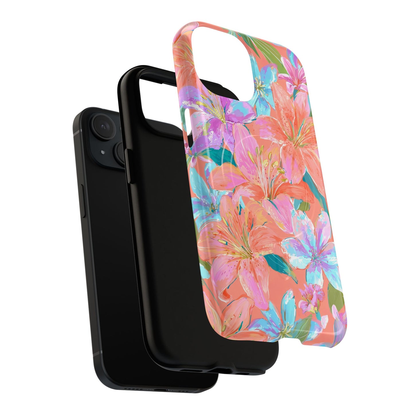 Coral Floral Burst - MagSafe