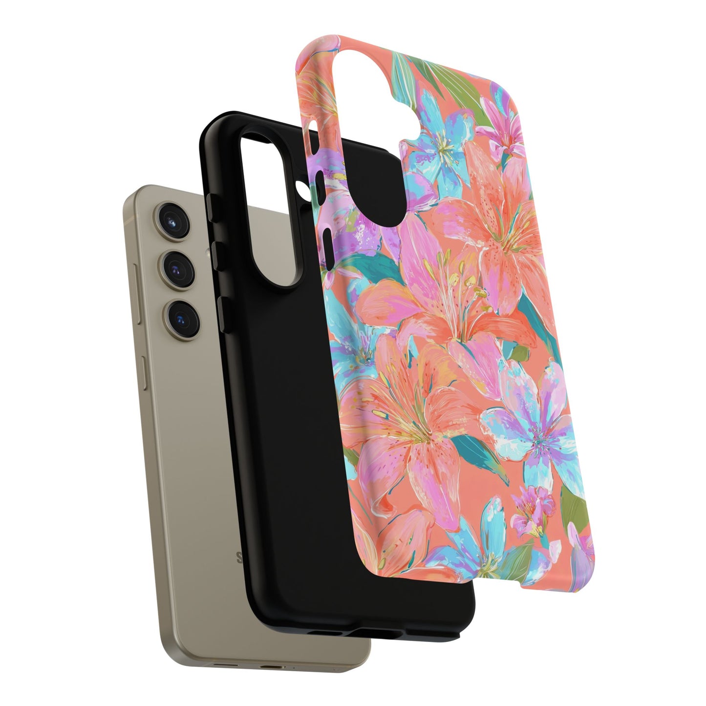 Coral Floral Burst