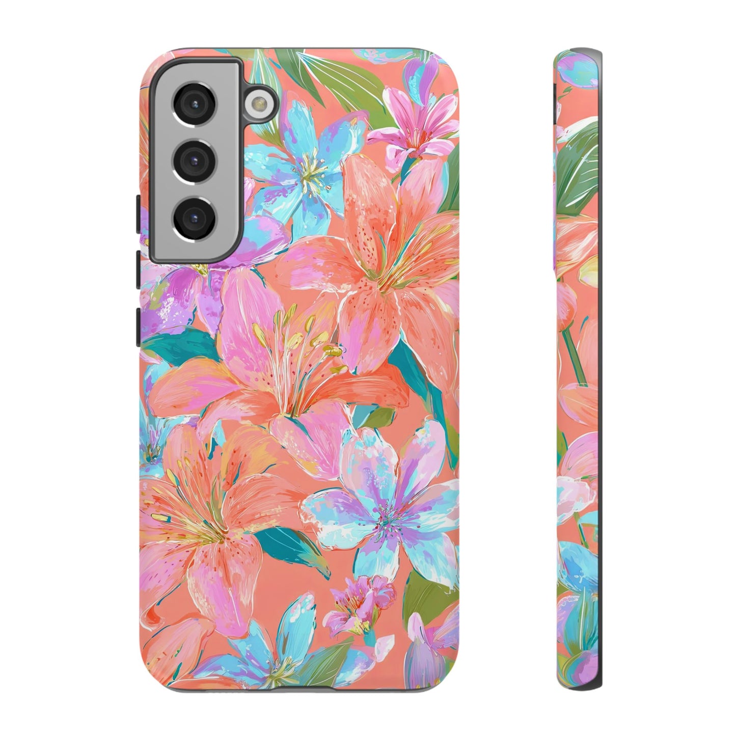 Coral Floral Burst