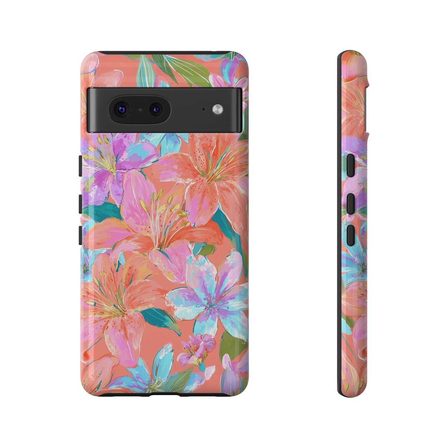 Coral Floral Burst