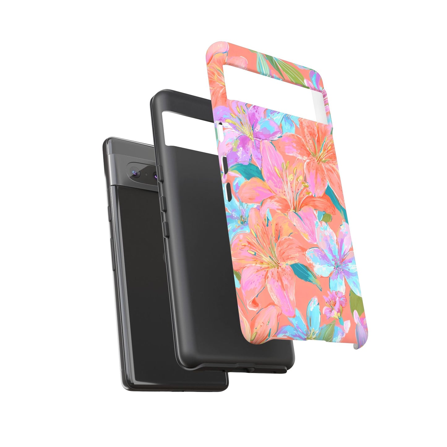 Coral Floral Burst