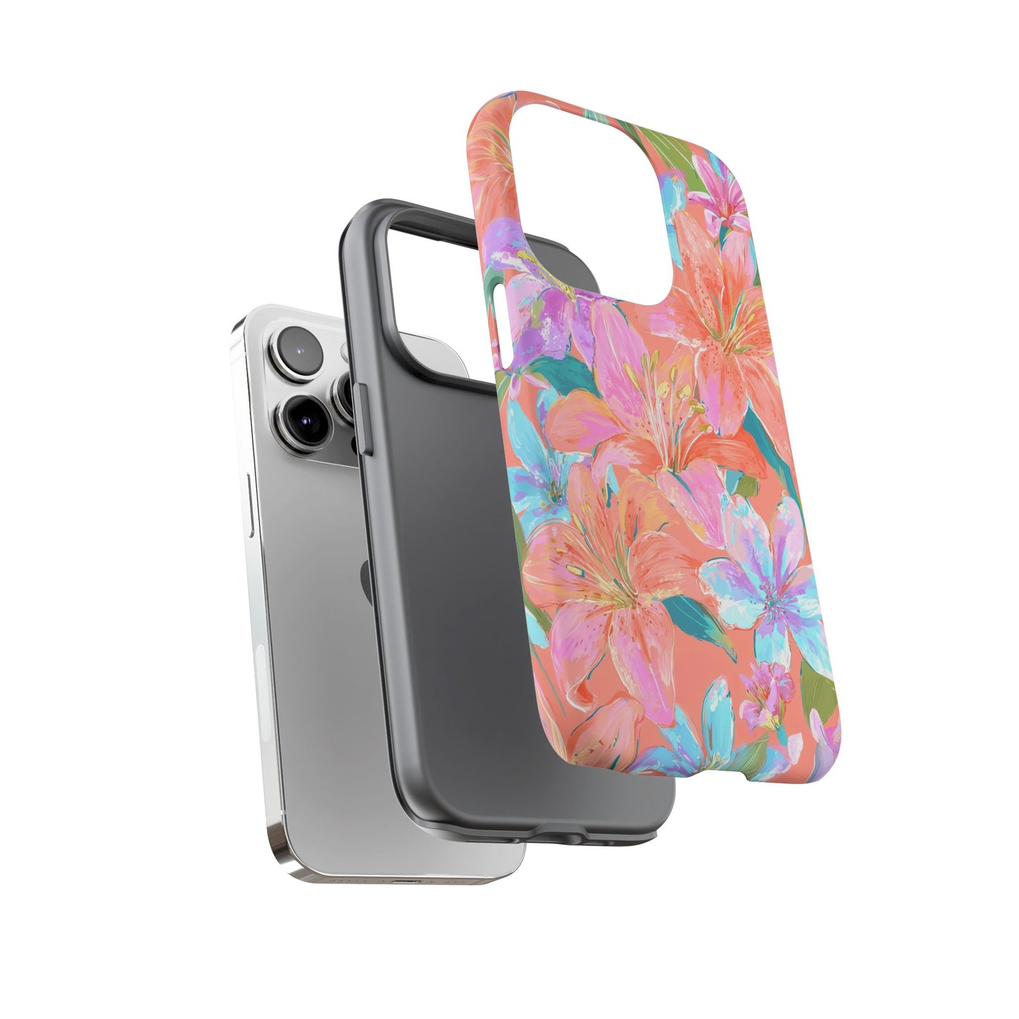 Coral Floral Burst