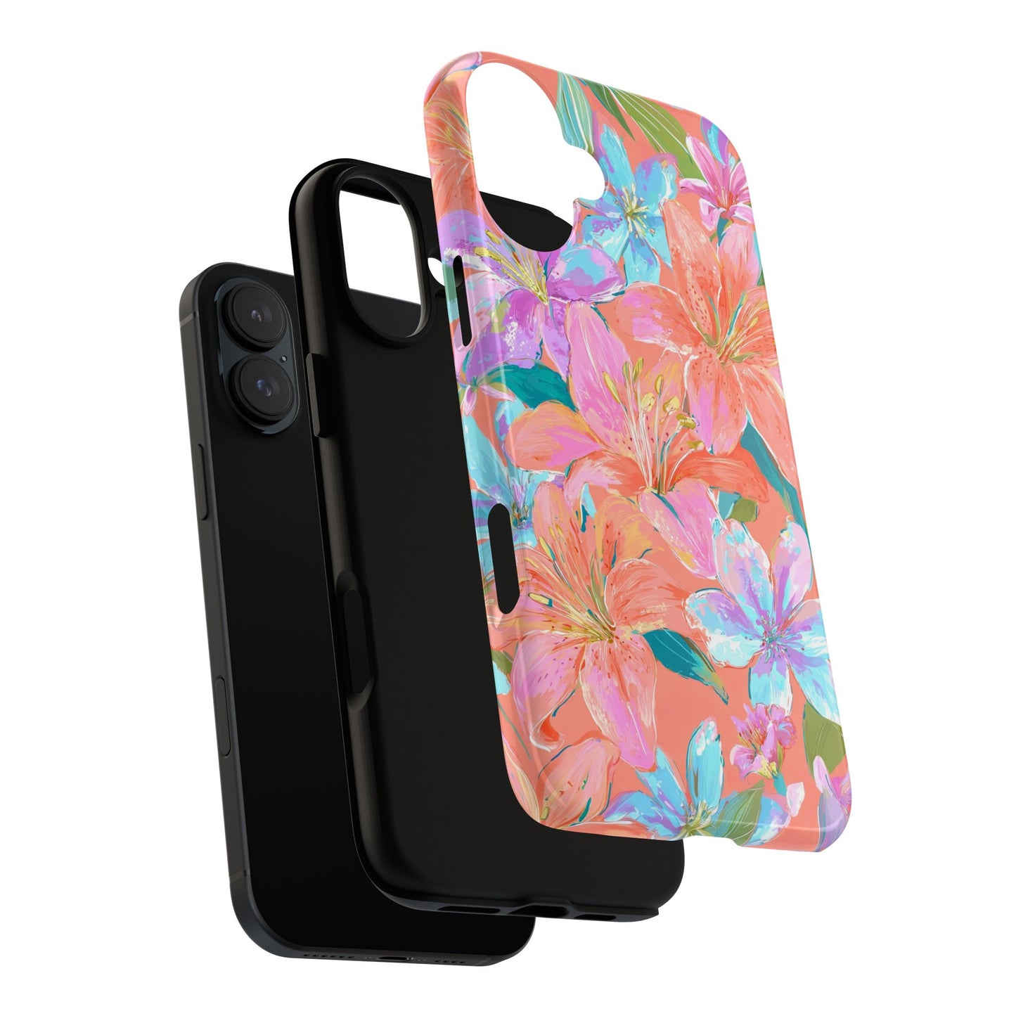 Coral Floral Burst