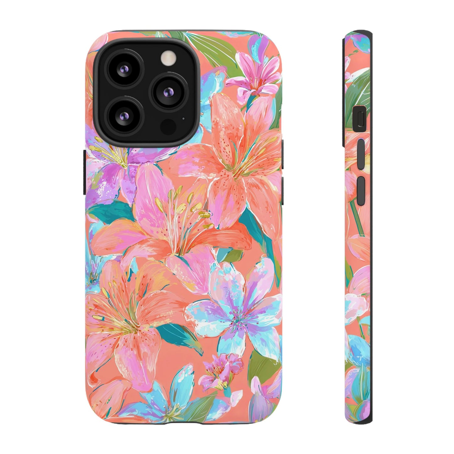 Coral Floral Burst