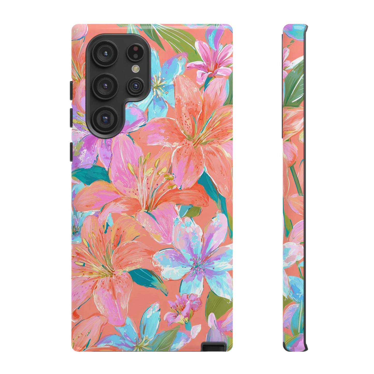 Coral Floral Burst