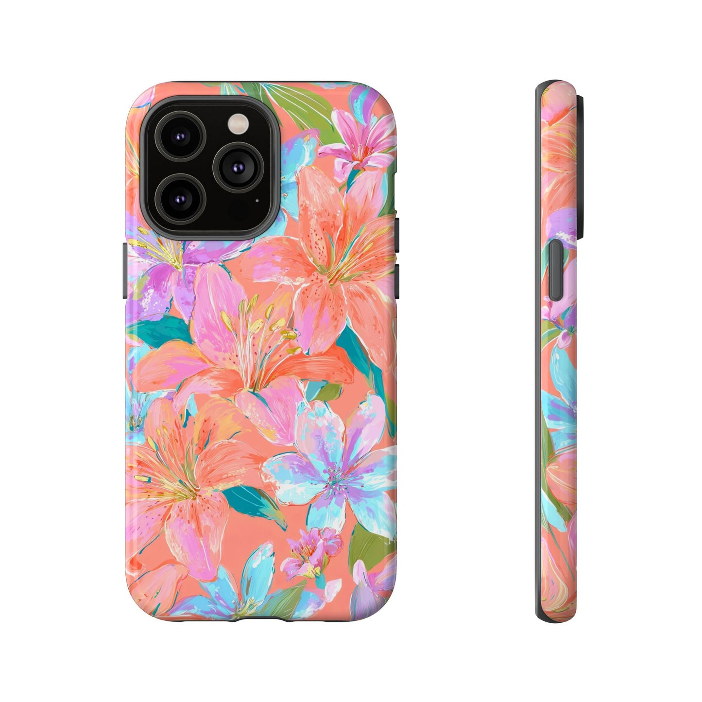 Coral Floral Burst