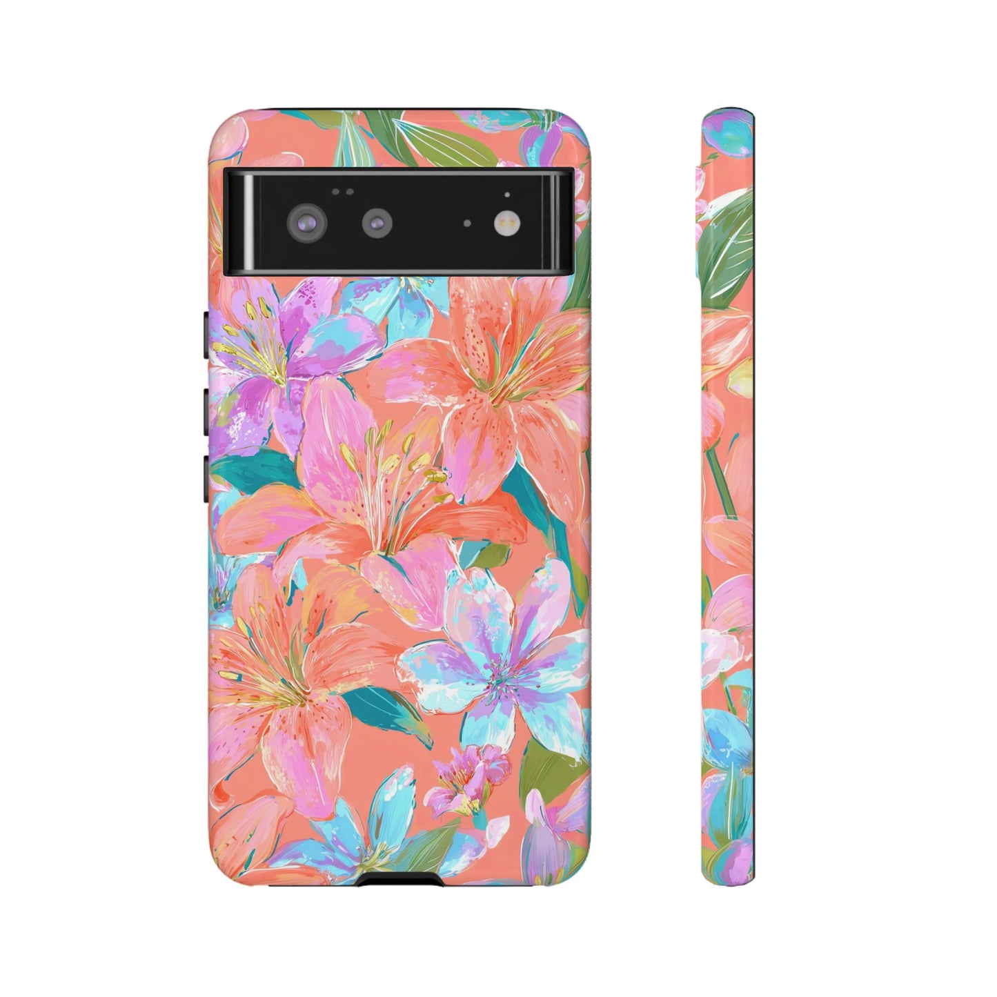 Coral Floral Burst