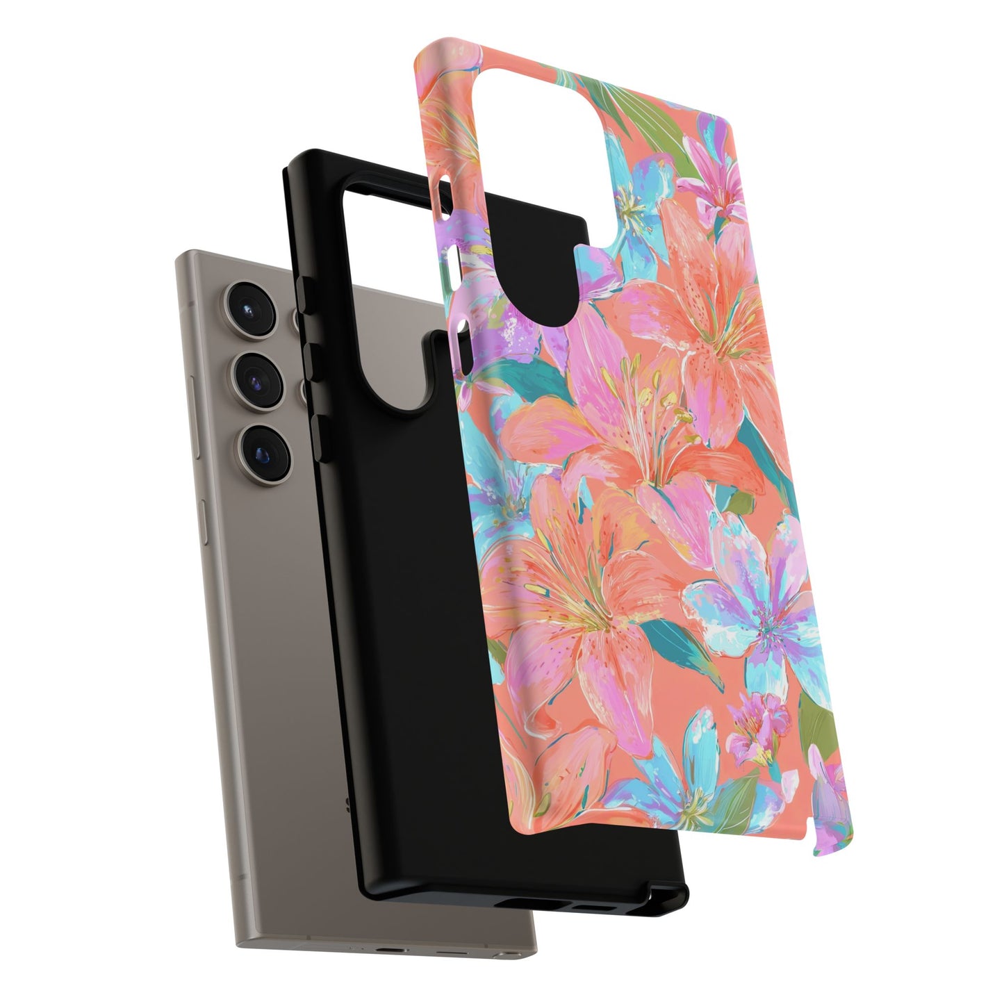 Coral Floral Burst