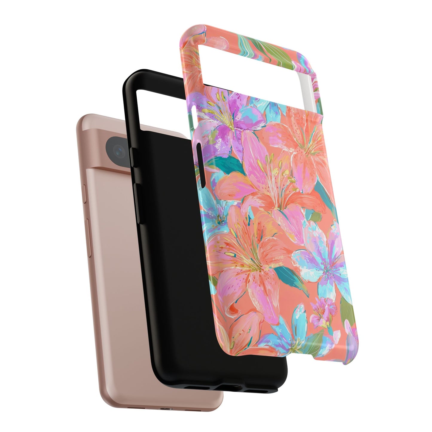 Coral Floral Burst