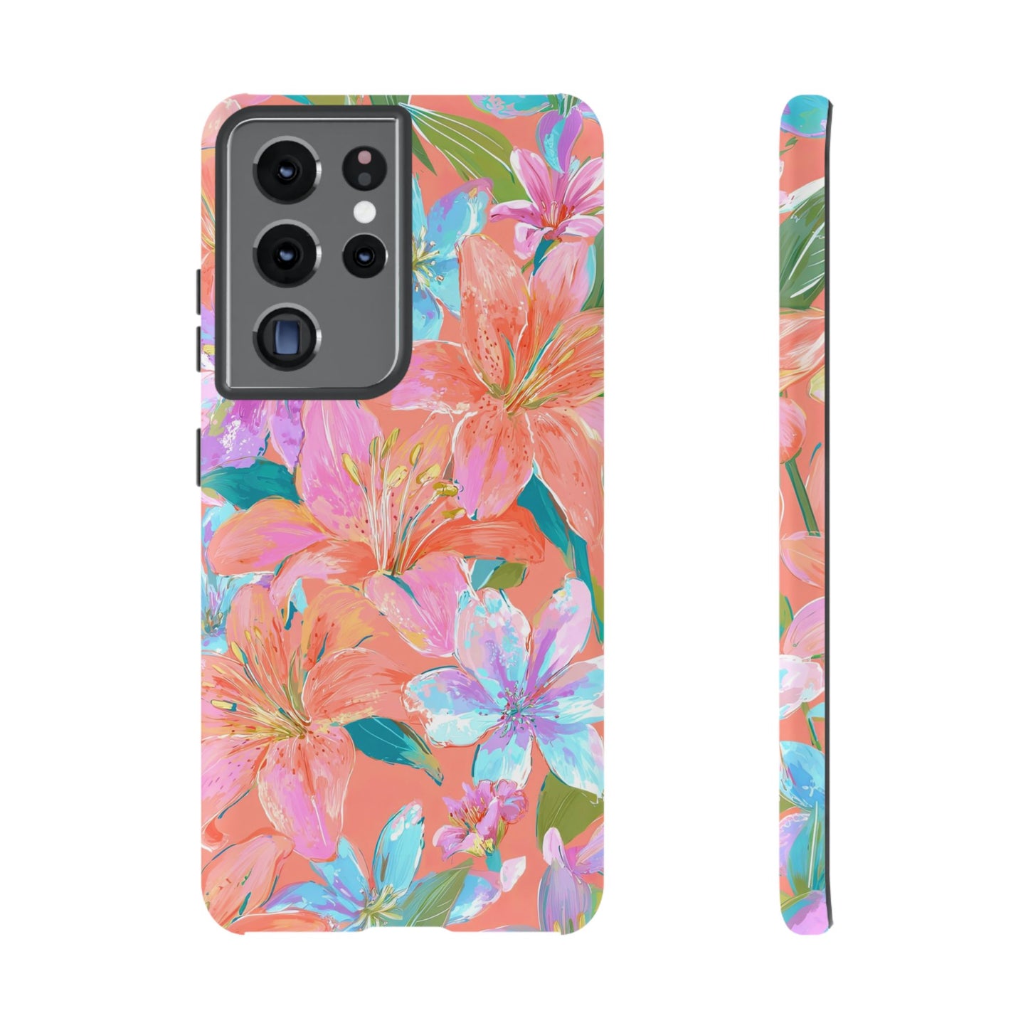 Coral Floral Burst