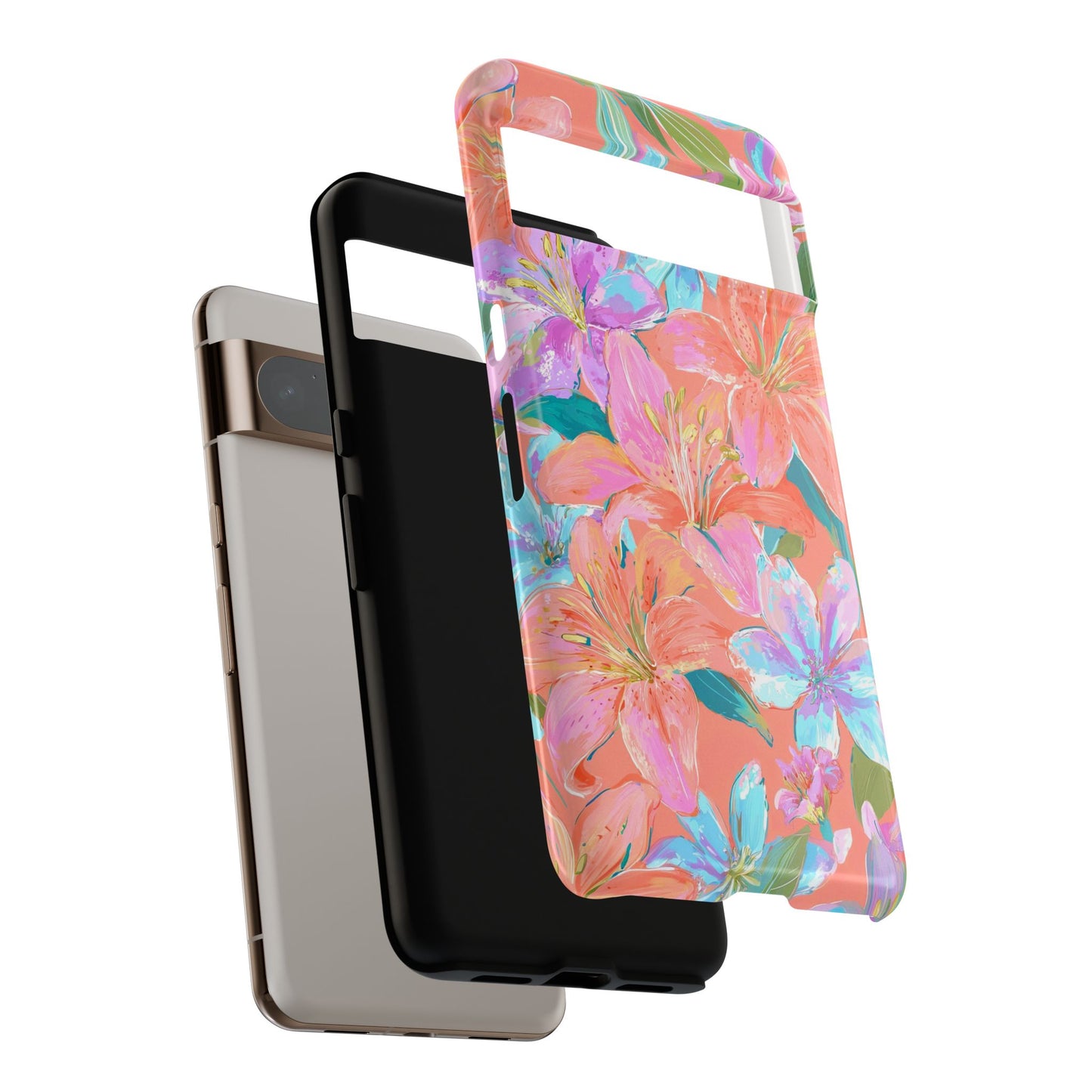 Coral Floral Burst