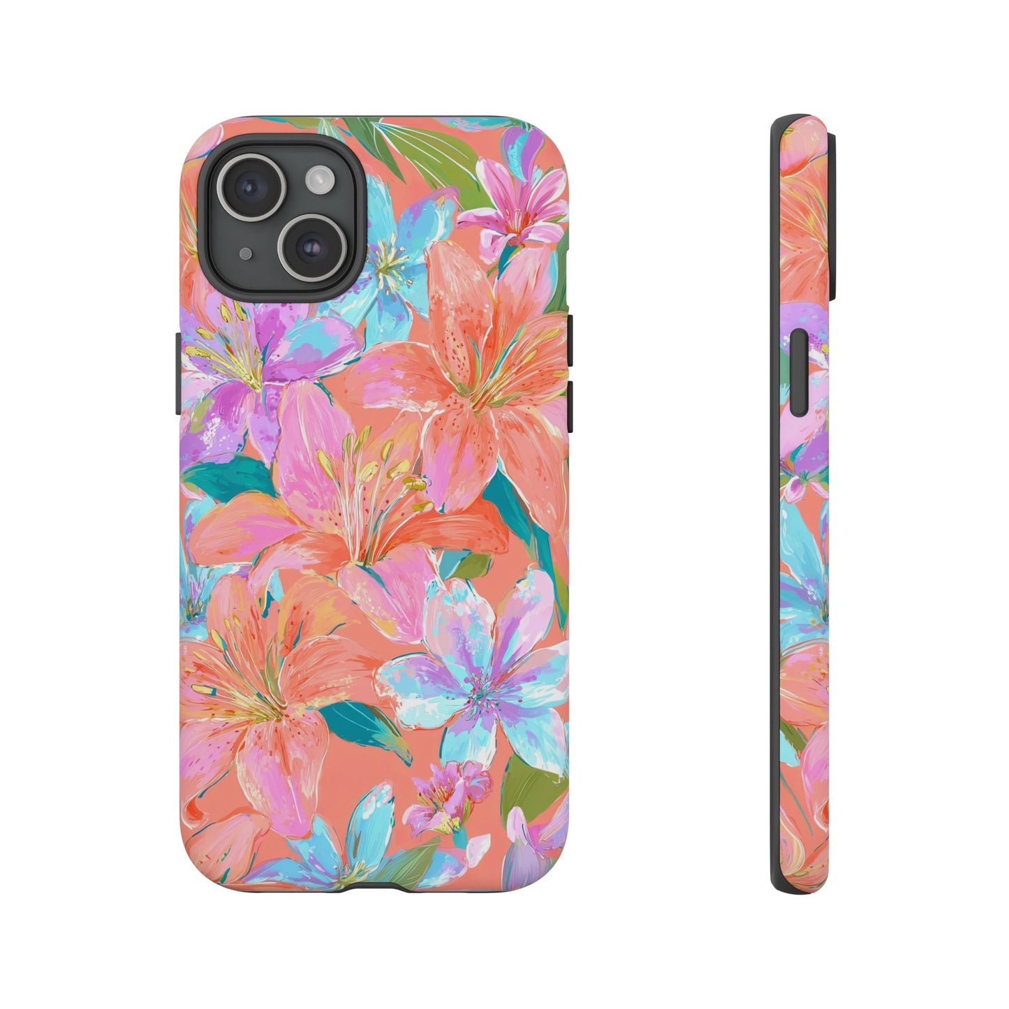 Coral Floral Burst