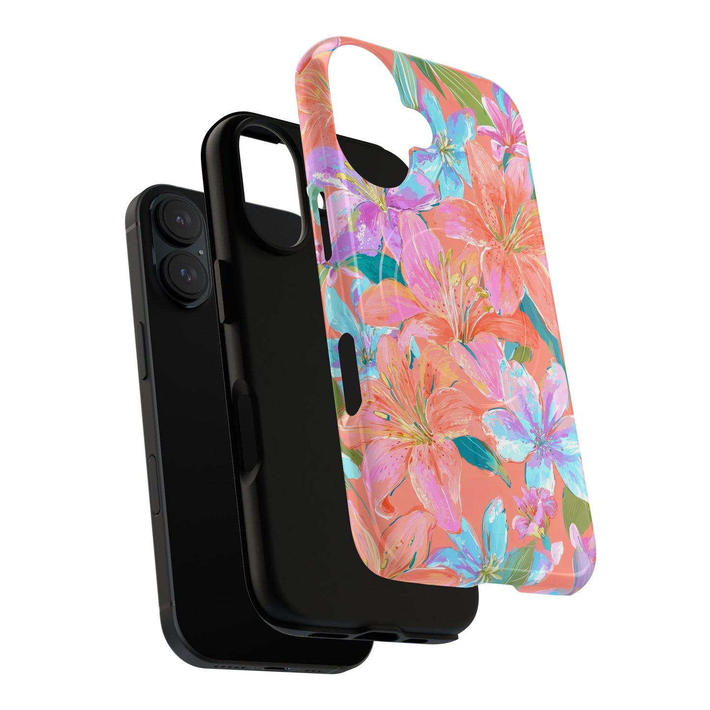 Coral Floral Burst - MagSafe