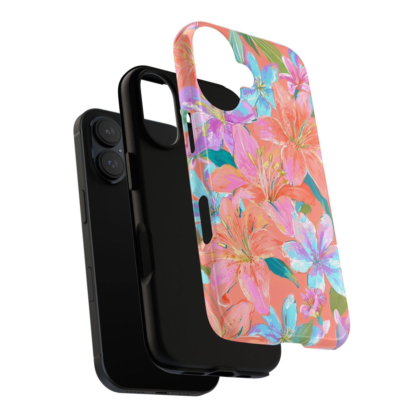 Coral Floral Burst