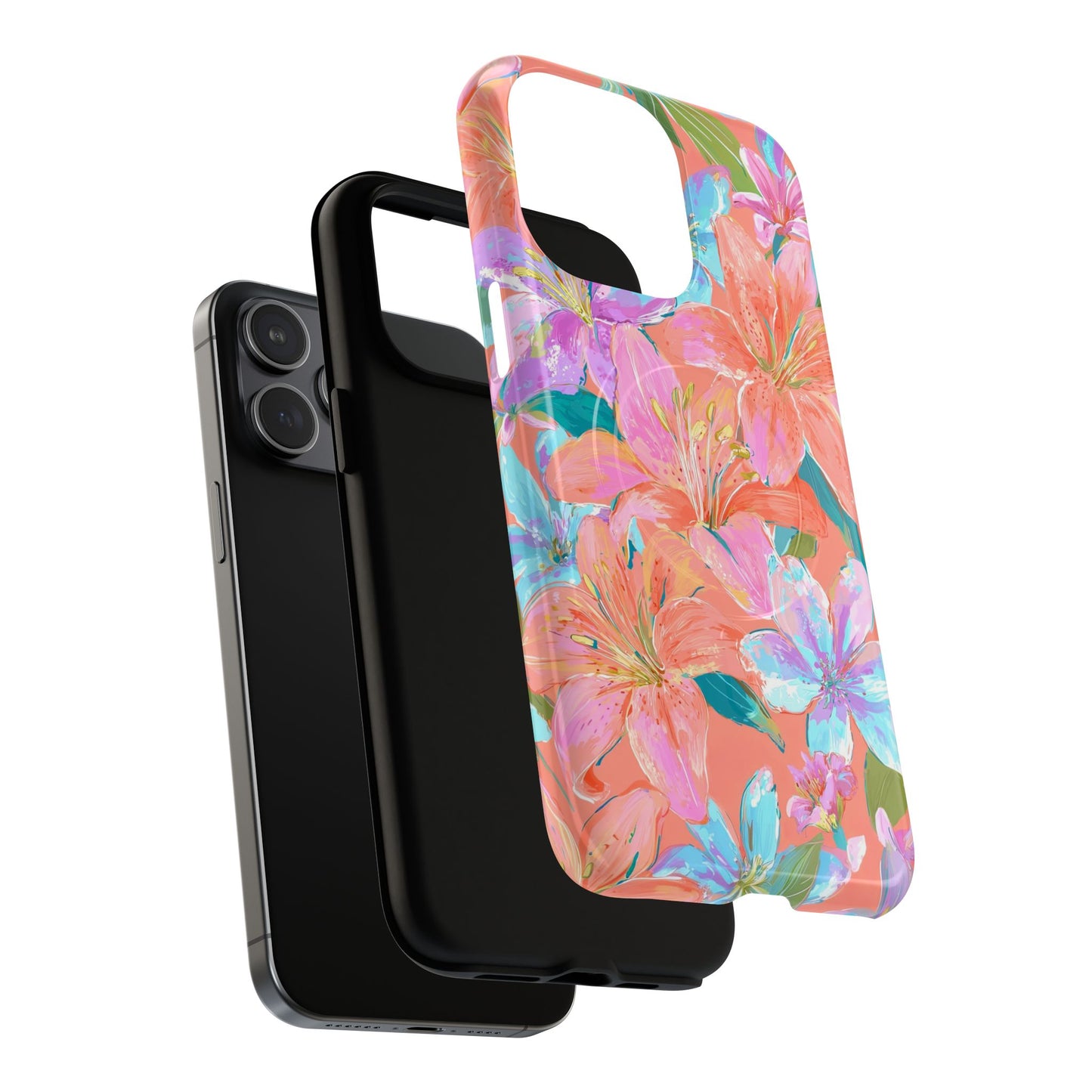 Coral Floral Burst - MagSafe