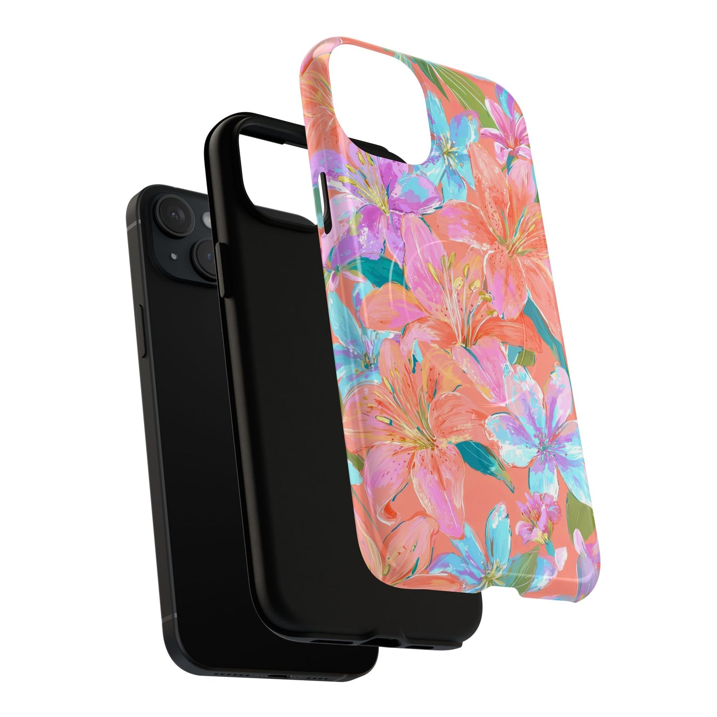 Coral Floral Burst - MagSafe