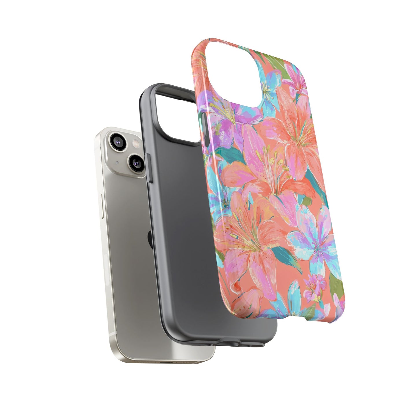 Coral Floral Burst