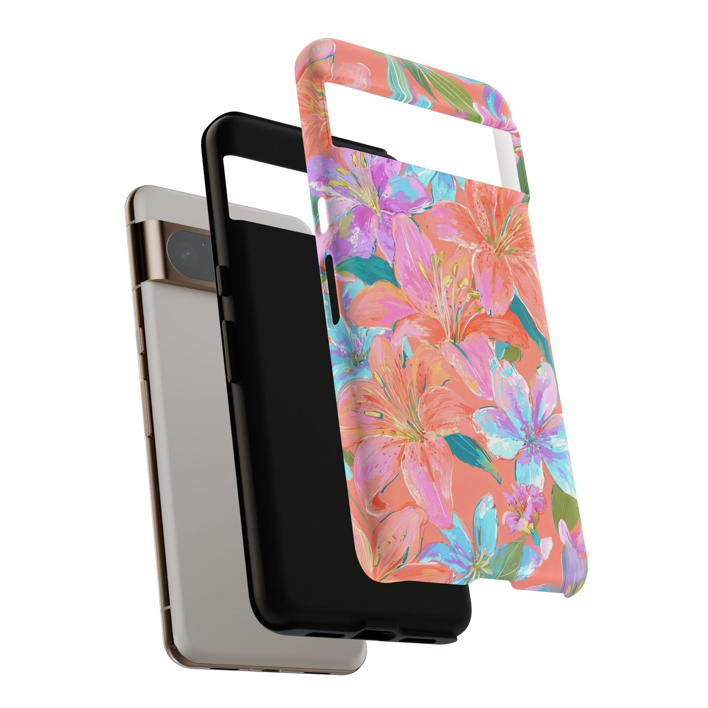 Coral Floral Burst