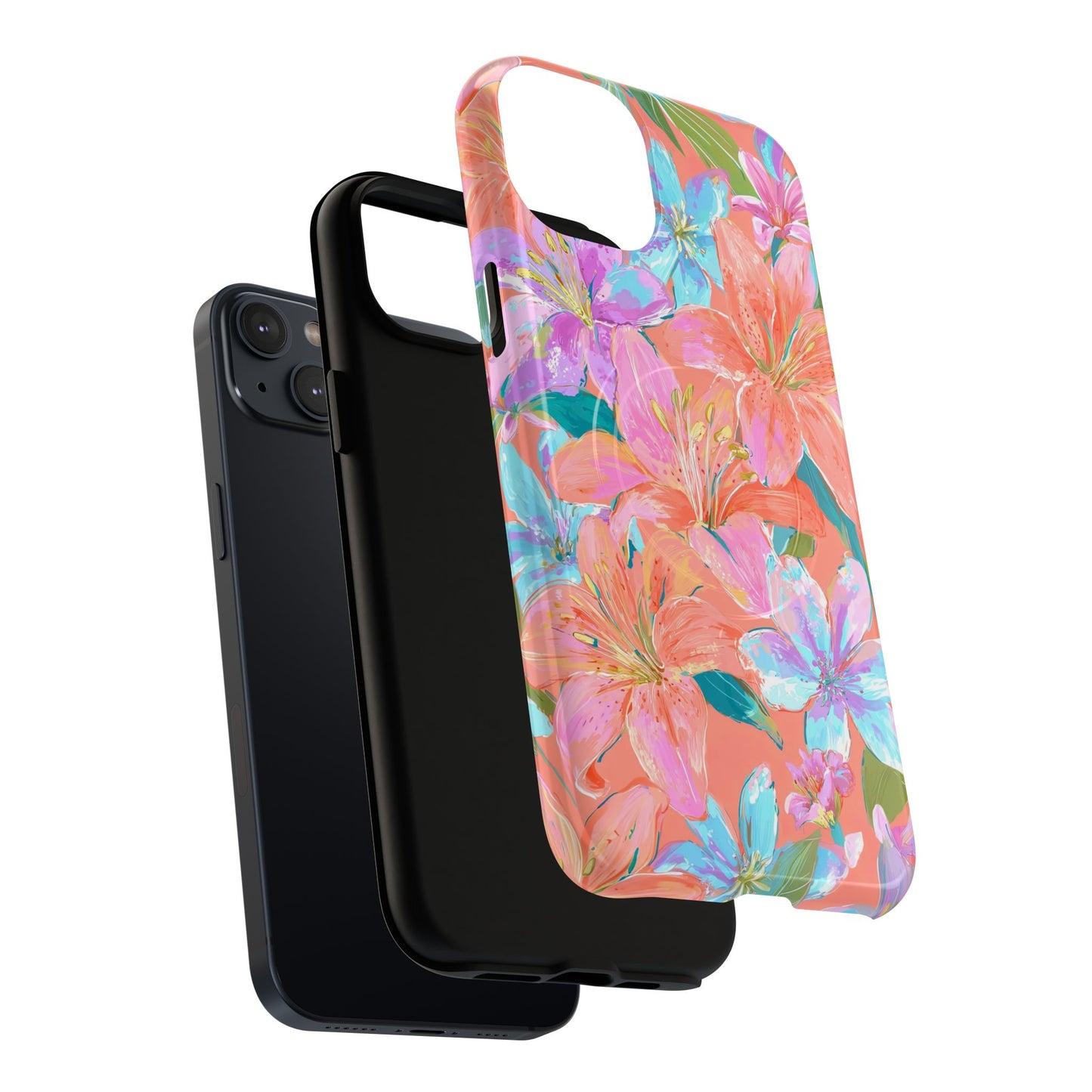 Coral Floral Burst - MagSafe