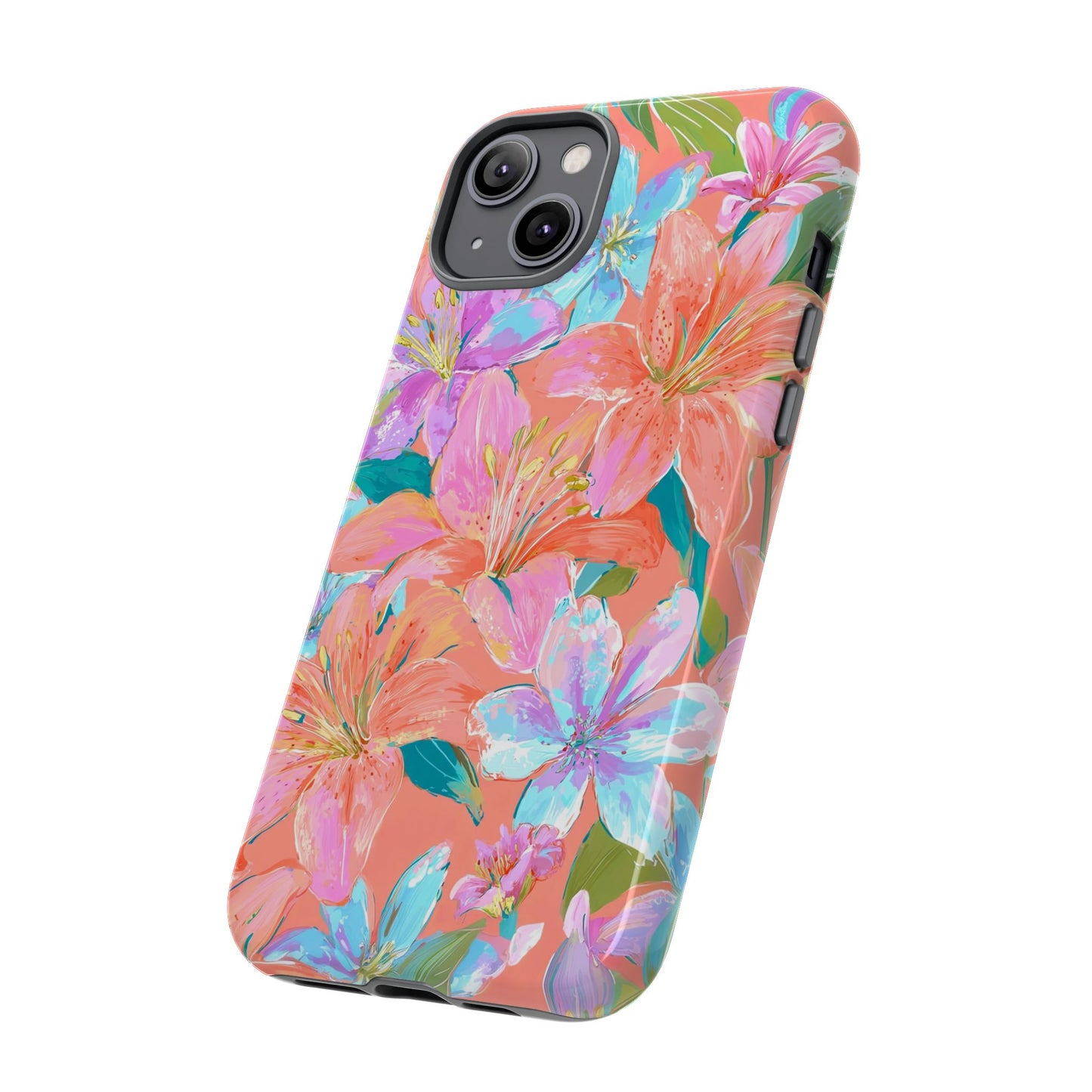 Coral Floral Burst