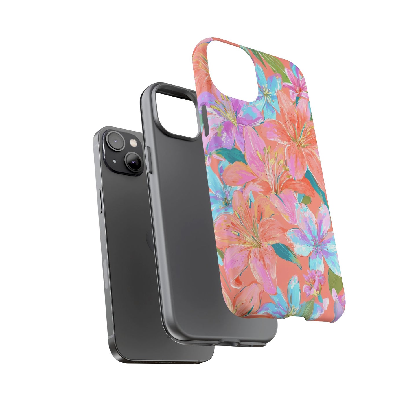 Coral Floral Burst