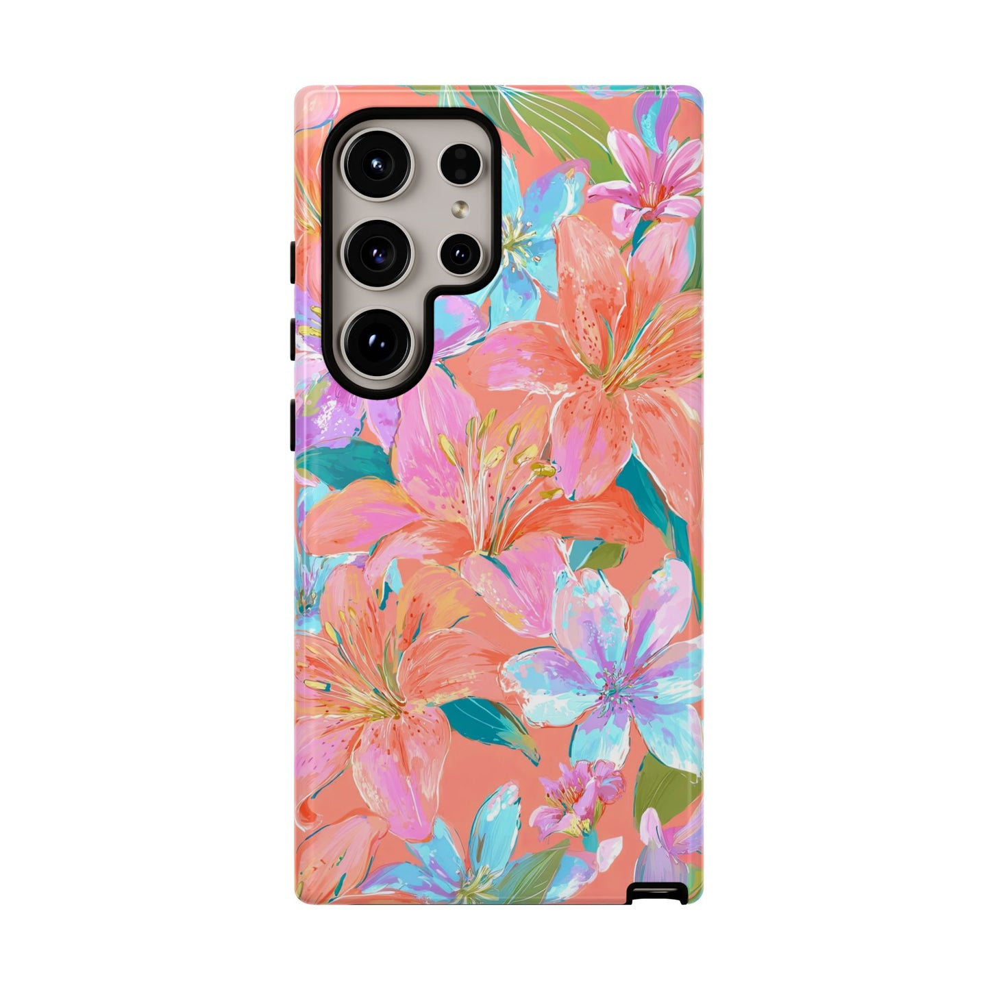 Coral Floral Burst