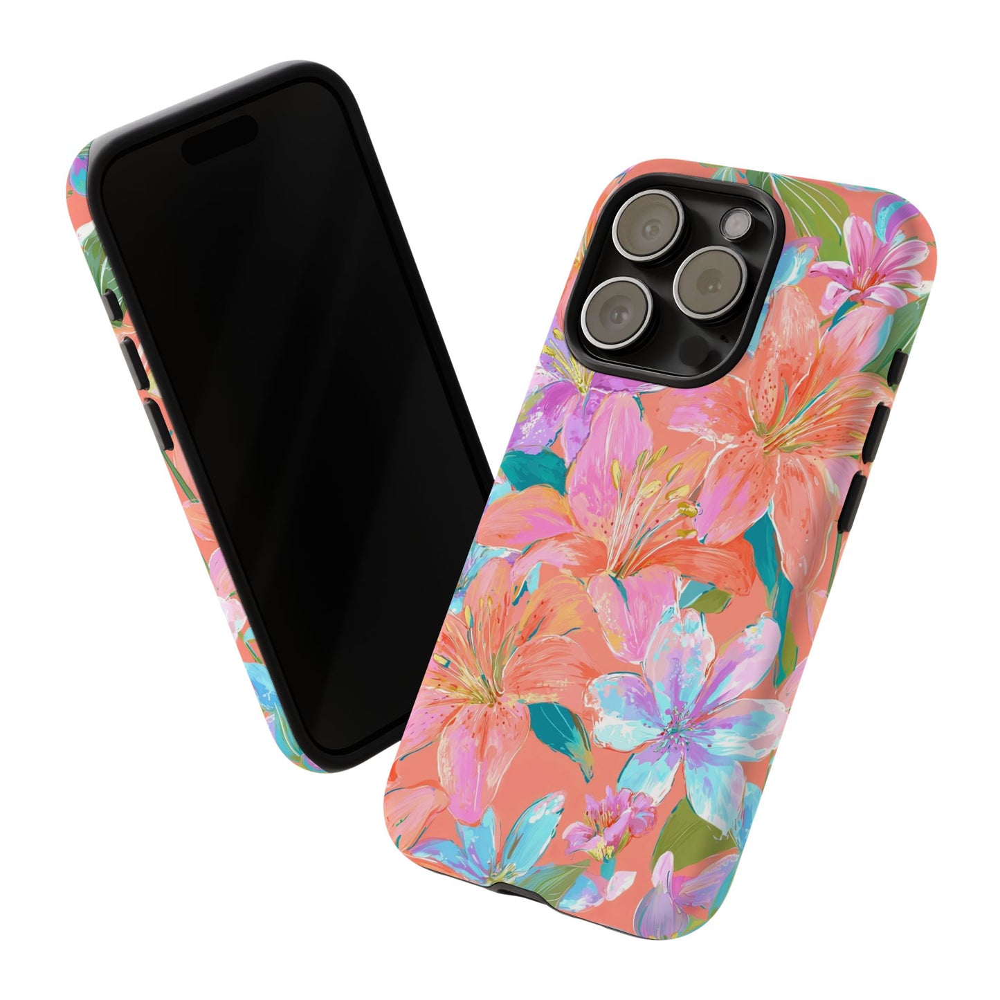 Coral Floral Burst