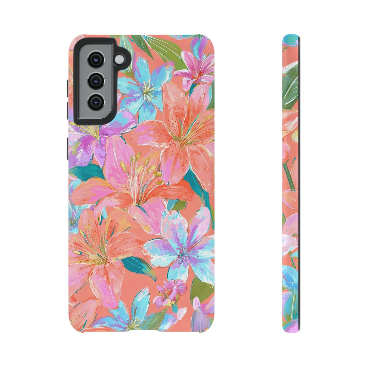 Coral Floral Burst