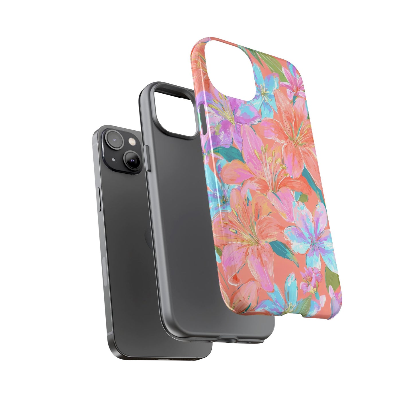 Coral Floral Burst