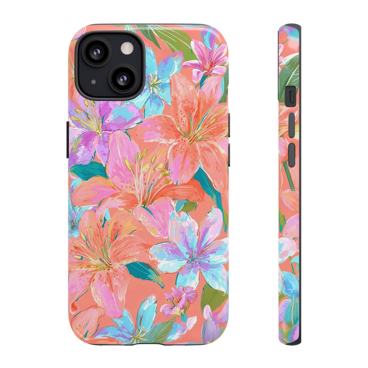 Coral Floral Burst