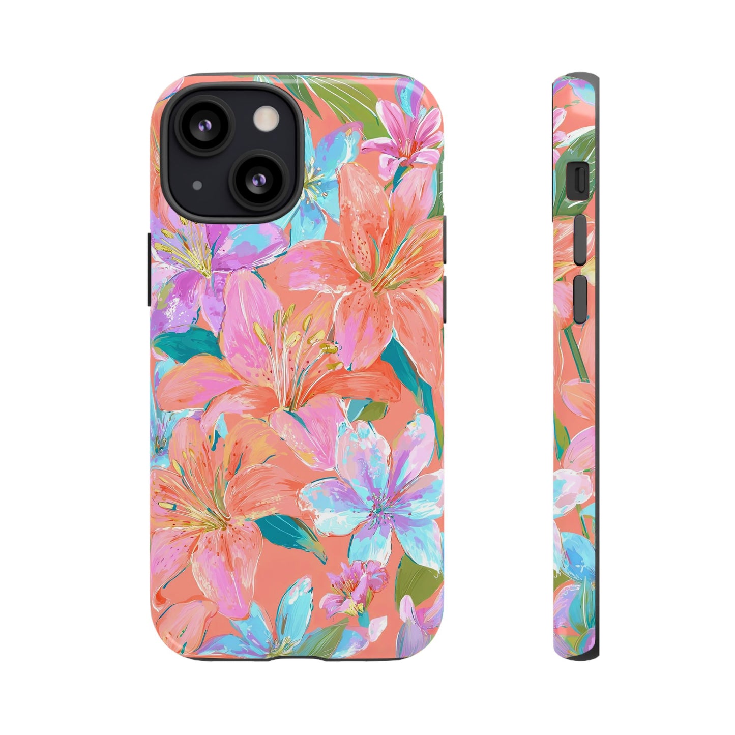 Coral Floral Burst