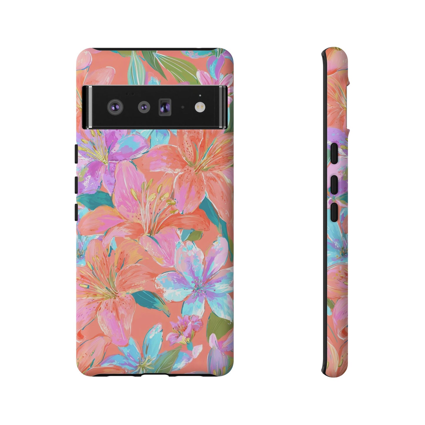 Coral Floral Burst