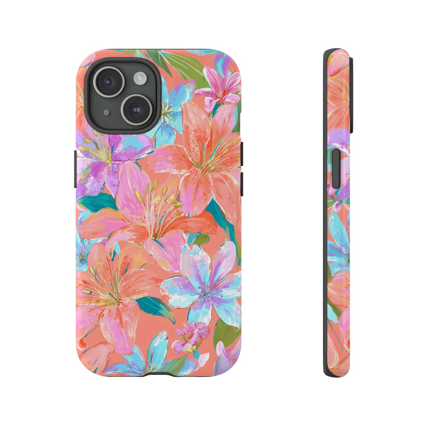 Coral Floral Burst