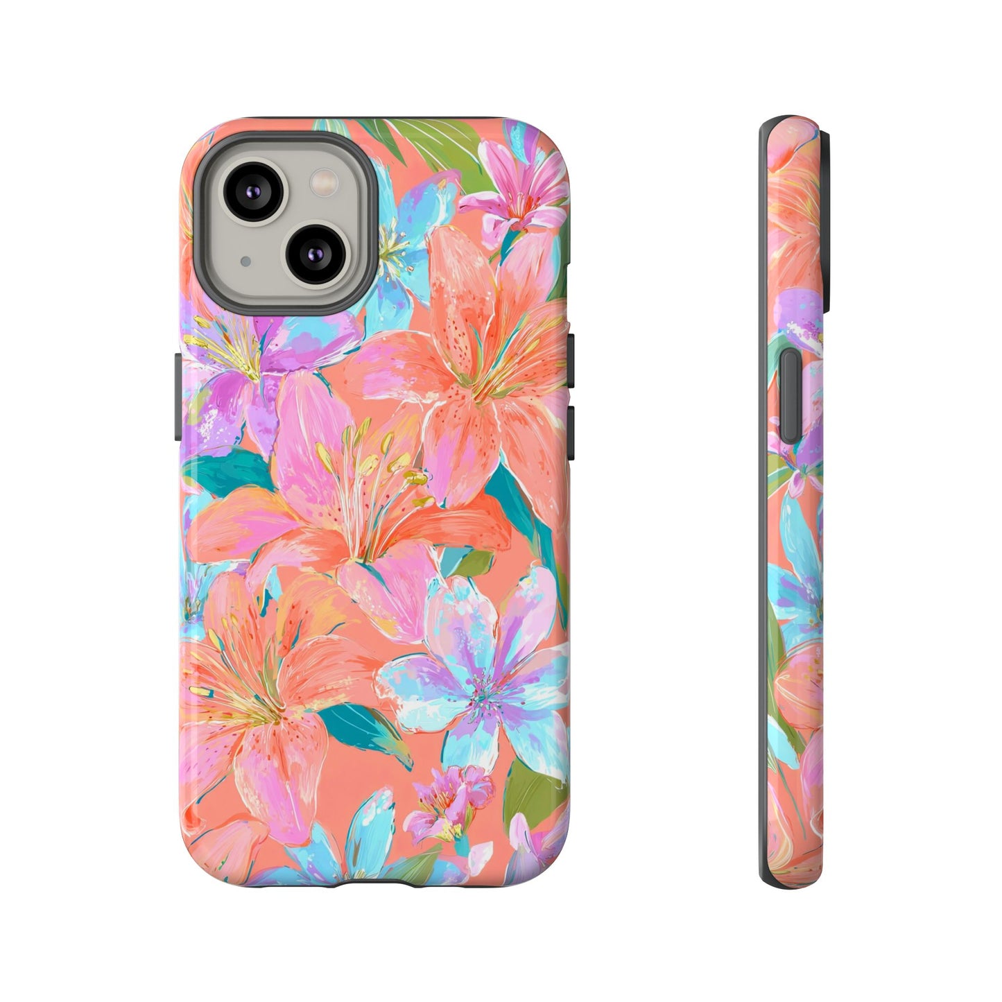 Coral Floral Burst
