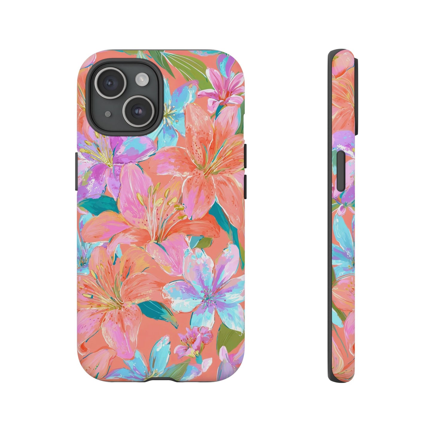 Coral Floral Burst