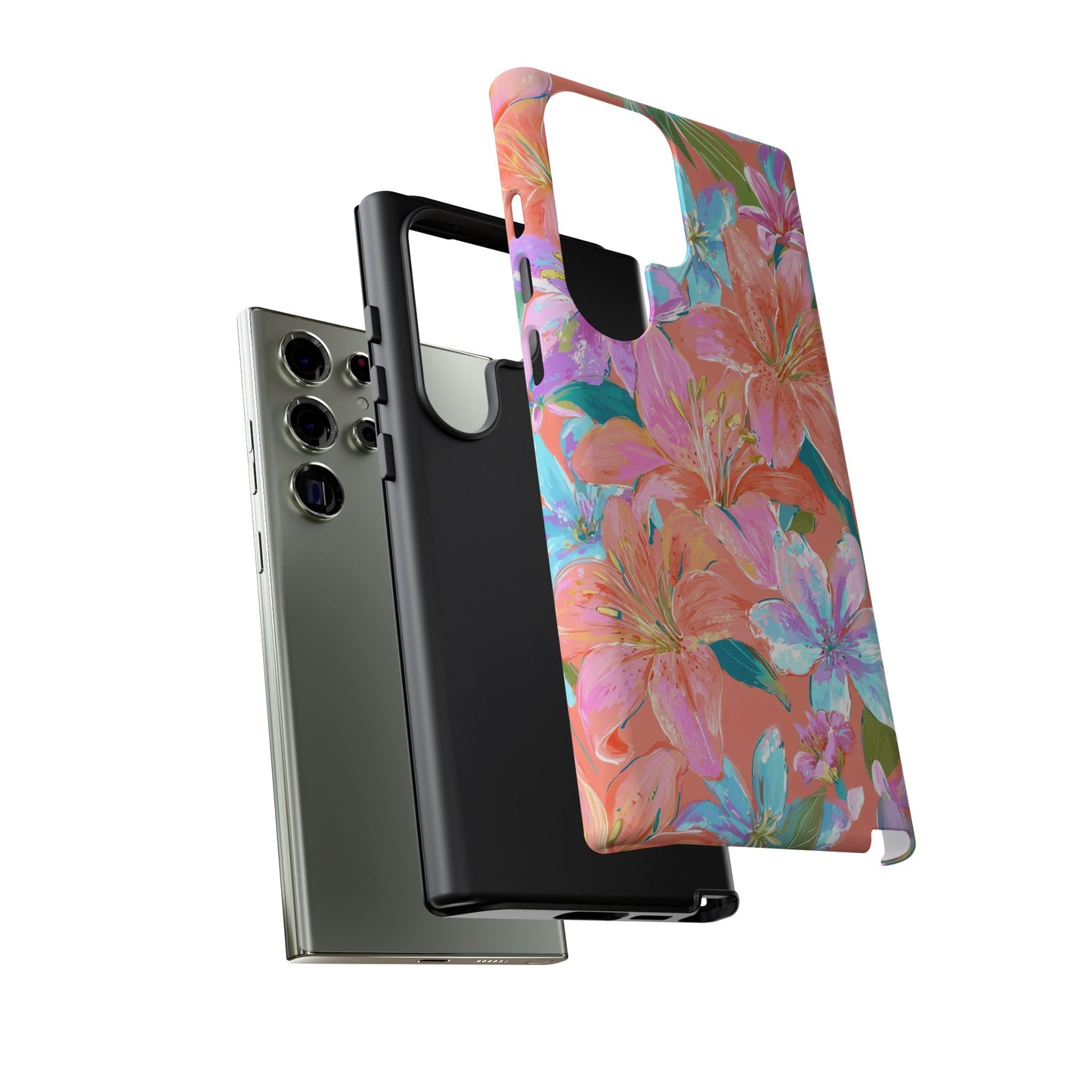 Coral Floral Burst