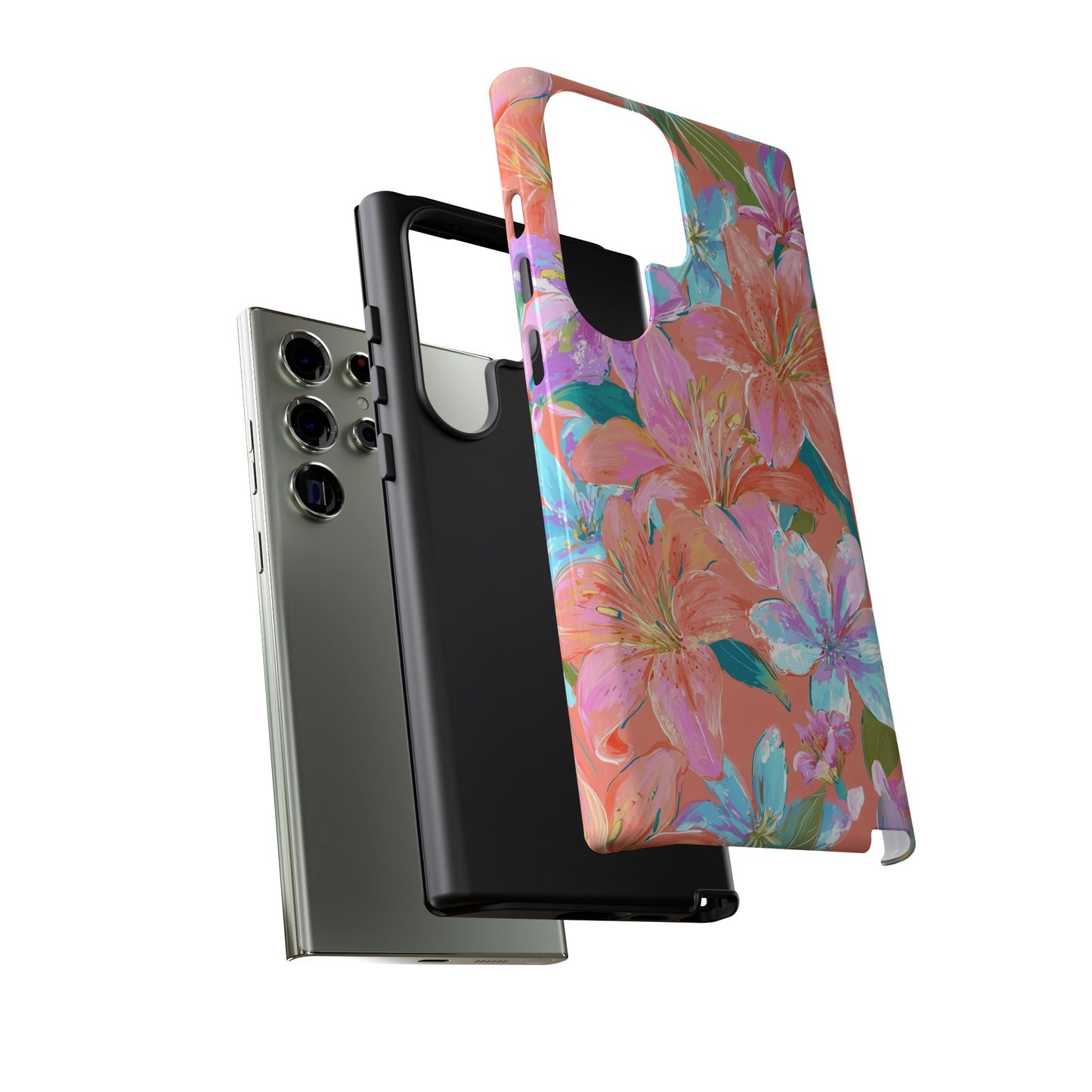 Coral Floral Burst