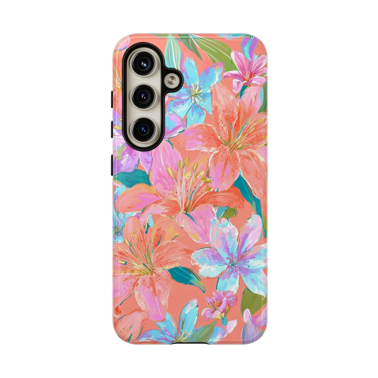 Coral Floral Burst