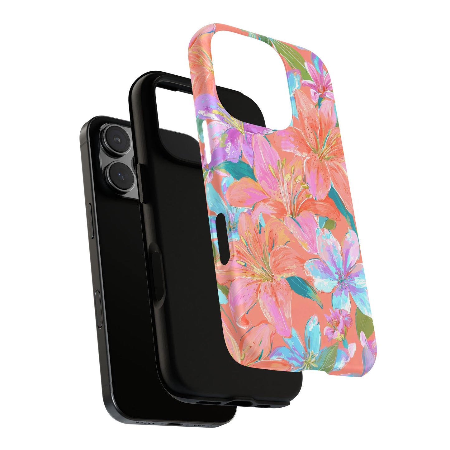 Coral Floral Burst