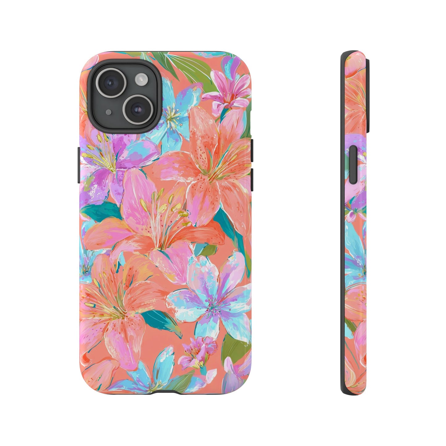 Coral Floral Burst