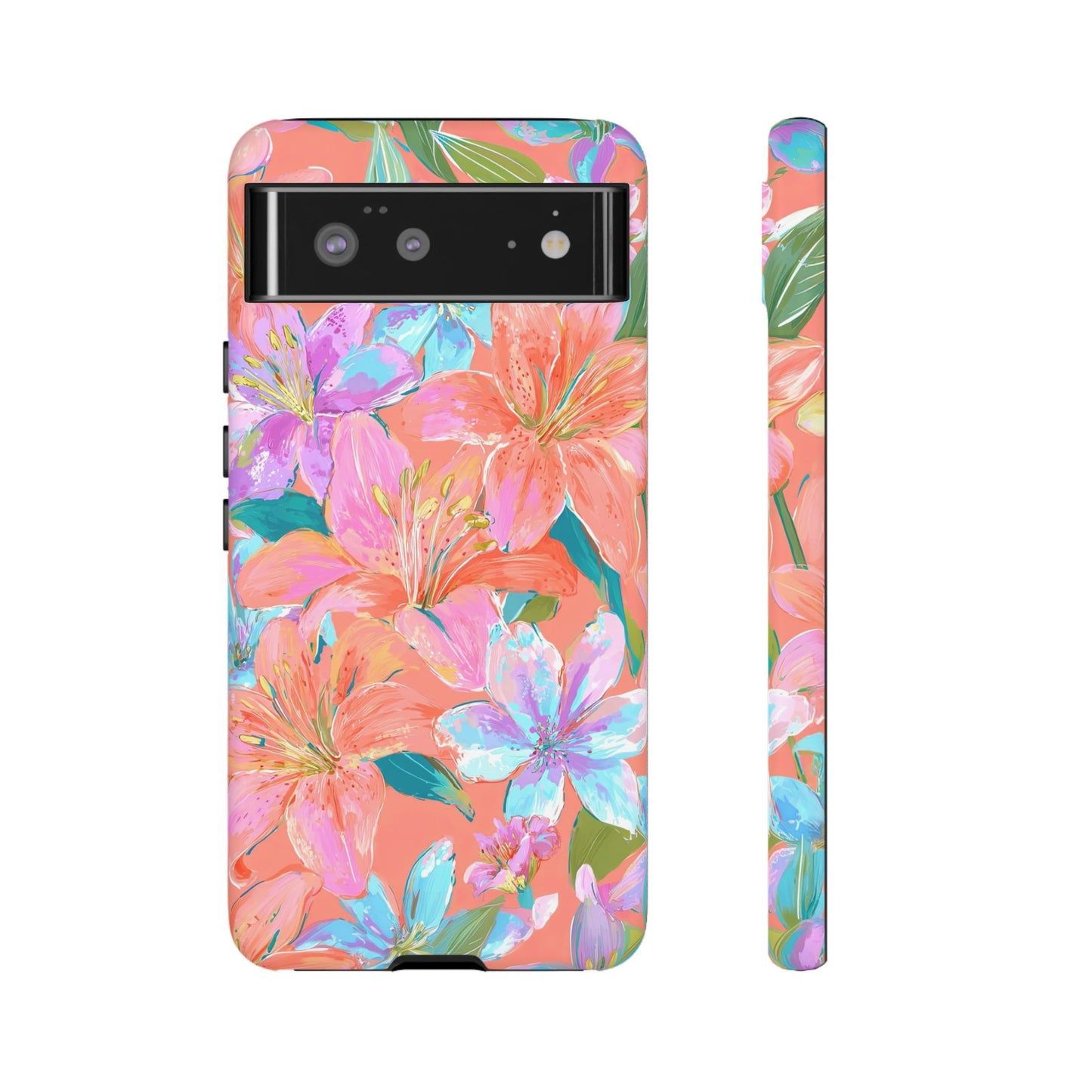Coral Floral Burst