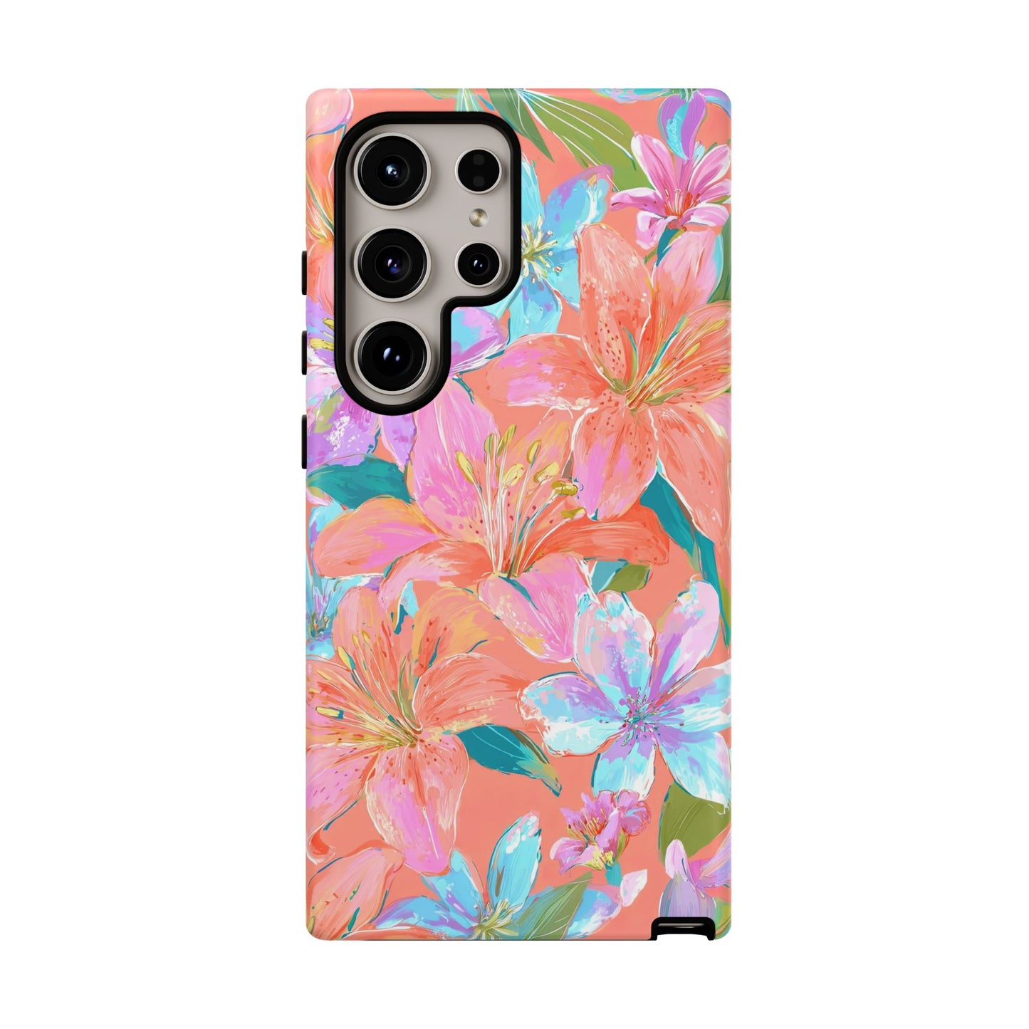 Coral Floral Burst