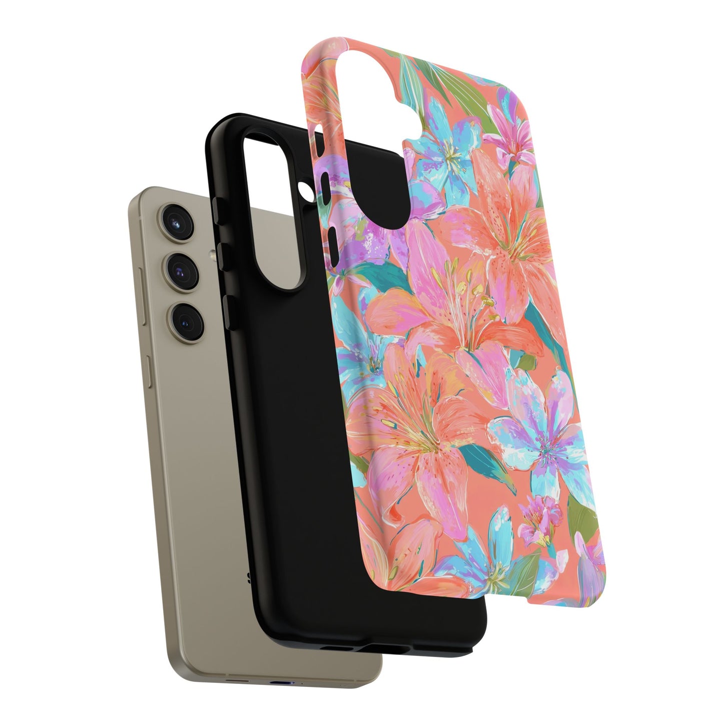 Coral Floral Burst