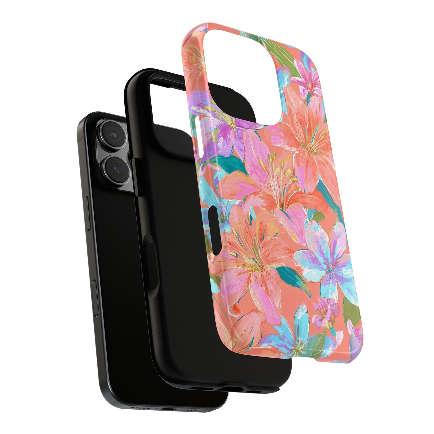 Coral Floral Burst
