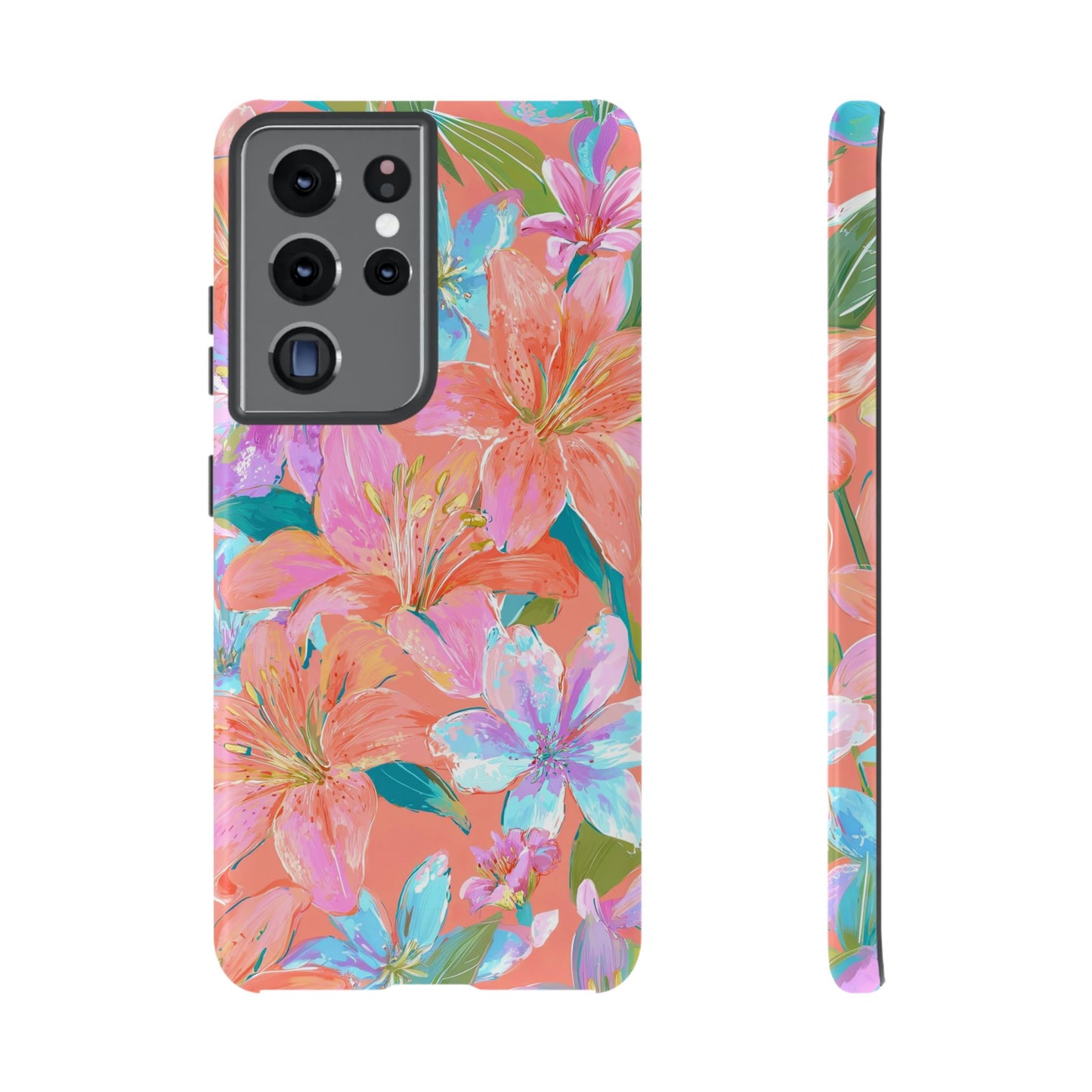 Coral Floral Burst