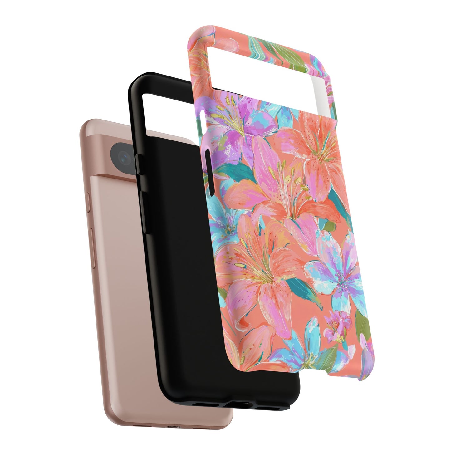 Coral Floral Burst